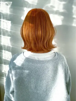 ミディアム ボブ/ショートボブ/ 岡山駅/別曽遥也のヘアスタイル