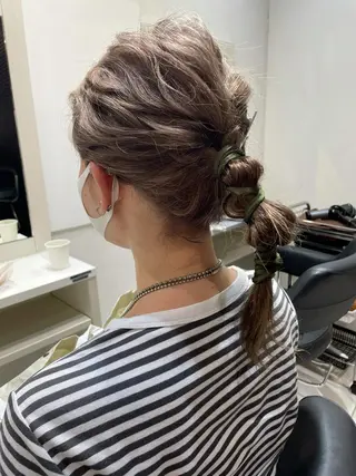 セミロング カラー 女性リピ90%🍨 🩷佐藤みずきのヘアスタイル