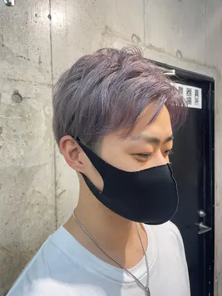 ショート カラー メンズ lani hair salon所属・SHOTO ハイトー ン/デザインカラーのヘアスタイル
