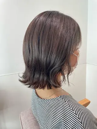 ショート カラー gotoday　shaire　saron所属・miu. ボブ/透け感カラーのヘアスタイル