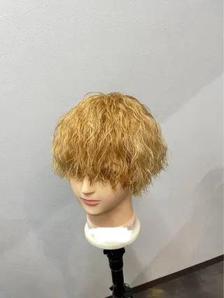 ショート カラー パーマ メンズ SEPHILE所属・メンズ韓国ヘア👹 KAJIのヘアスタイル