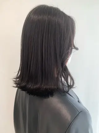 ミディアム カラー 松浦ゆずき 韓国/ 診断/ダウンパーマのヘアスタイル