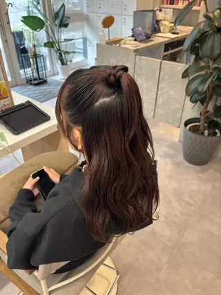 ロング ヘアアレンジ 0円メンズカット 🫧大森明🫧のヘアスタイル