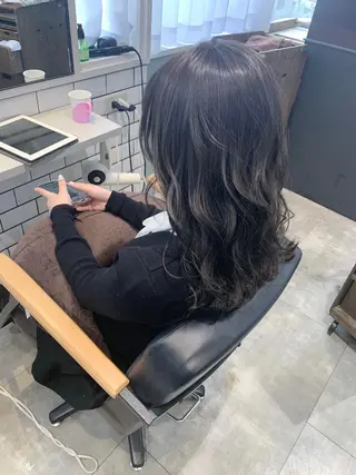 ロング カラー ヤマナカ エリカのヘアスタイル