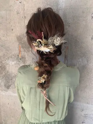 ロング ヘアアレンジ 【髪質改善】 夏目結以のヘアスタイル