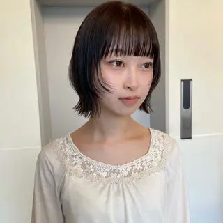 ミディアム レイヤーカット/暖色 カラー/mao🎀のヘアスタイル