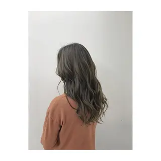 セミロング カラー 永岡 鉄平のヘアスタイル