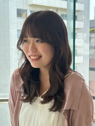 ロング カラー ナチュラル大人っぽい スタイル　MAORIのヘアスタイル