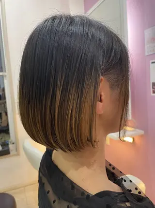 ミディアム 加藤 亜実のヘアスタイル
