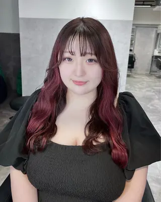 ロング カラー TOMONA👑 透明感カラーレイヤーのヘアスタイル