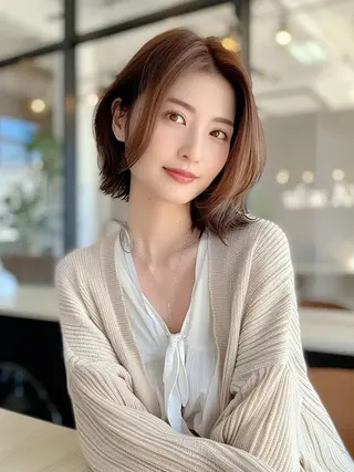 ショート メンズ カラー 宮川 陽菜のヘアスタイル