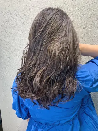 ロング カラー 酸性ストレート/ブリ ーチなし/中村 匠のヘアスタイル