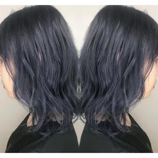 ミディアム カラー 竹内啓太 ボブのヘアスタイル