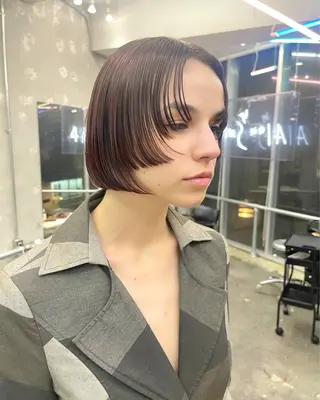 ショート カラー レイヤーカットとハイ トーン/HIROKIのヘアスタイル