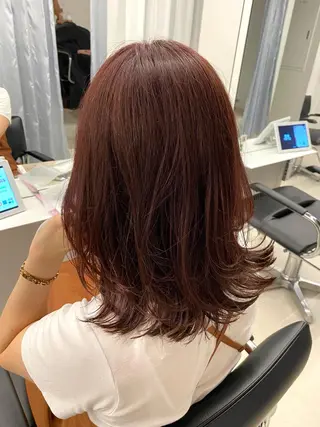ミディアム カラー ヘアアレンジ Eleanor池袋東口2nd所属・池袋/韓国レイヤー 💗🐇amiのヘアスタイル