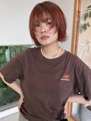 ショート カラー 透明感カラー🫧🌈 似合わせカット✂︎のヘアスタイル