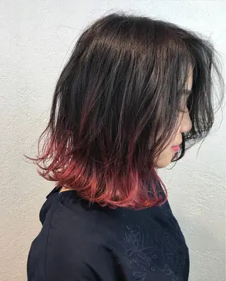 ショート カラー デザインカラー🌈 高木リョウのヘアスタイル