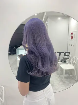 ロング カラー 韓国アイドル🤍ブリ ーチカラー🤍わかなのヘアスタイル