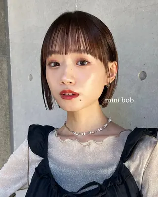 ショート カラー yuuka/ボブ/ダ ブルカラー/髪質改善のヘアスタイル