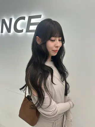 ロング カラー ヘアアレンジ 大人っぽ中韓レディ ヘア🤍MAOのヘアスタイル