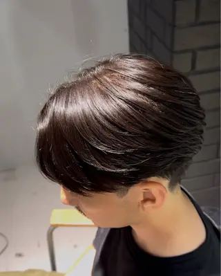 ショート メンズ men's salon gaudi 高槻店所属・曲がる縮毛矯正/ 波巻きパーマ/川岸のヘアスタイル