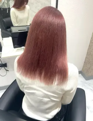 セミロング カラー Via  京都烏丸所属・ハイトーン/ブロンド /レイヤー/りなのヘアスタイル