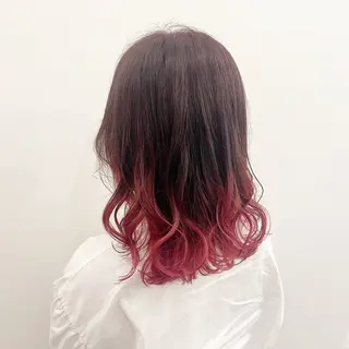 セミロング カラー 🌷モテ髪推しカラー moe🐰🌷のヘアスタイル