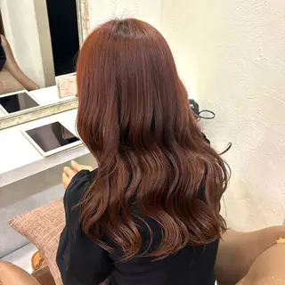 ミディアム カラー Ｆ.まひろ🎀 暖色カラー／ベージュのヘアスタイル