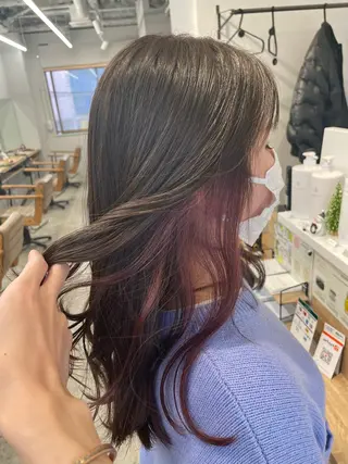 ミディアム SAEKI【ior 】北千住店ブリーチのヘアスタイル