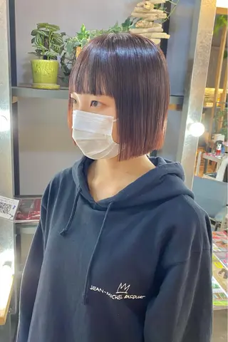 ミディアム 菊地 紗矢のヘアスタイル