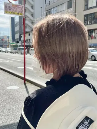 ショート カラー OPShair　ANELLO所属・ショート/ボブ/ メンズ/縮毛矯正のヘアスタイル