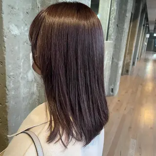 セミロング カラー SOU所属・ふるかわ れなのヘアスタイル