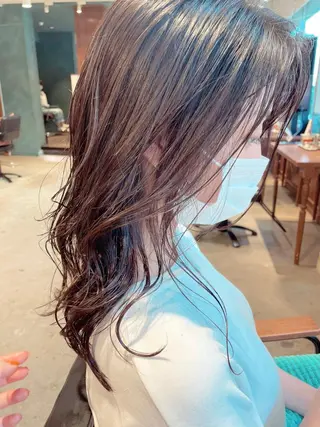 セミロング カラー パーマ ニシダヒカリ🌙 髪質改善×似合わせのヘアスタイル