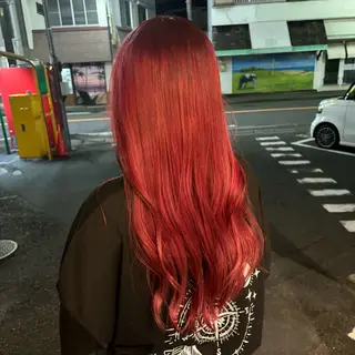 ロング 🎀ハイトーン/ 艶カラー/夕月🎀のヘアスタイル