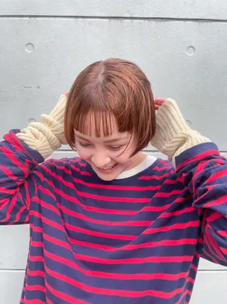 ショート カラー 高橋 みく/ minim 暖色のヘアスタイル