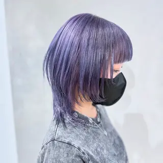 ショート カラー デザインカラー/パー マ🦖外岡咲希🦖のヘアスタイル