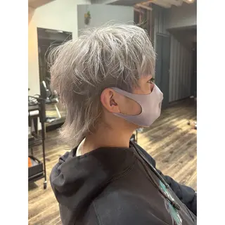 カラー メンズ キヨ メンズカット/パーマのヘアスタイル