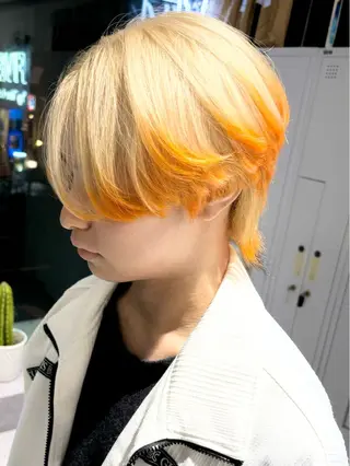 ショート カラー メンズ デザインカラー 小西勇次のヘアスタイル