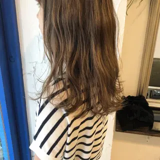 セミロング カラー ヘアアレンジ 髪の悩みを解決！ 那須達敦のヘアスタイル
