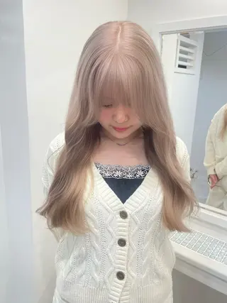 ロング カラー ダブルカラーVia/ airi♡のヘアスタイル