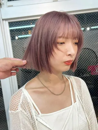 ショート カラー ヘアアレンジ lani 天神大名/ブリーチのヘアスタイル