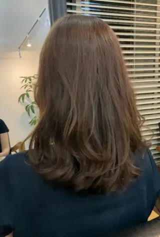 セミロング パーマ ショートウルフ💚 レイヤー/井上翔のヘアスタイル