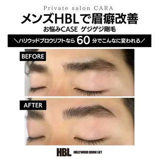 メンズ アイブロウ CARA カーラのマツエク・マツパデザイン