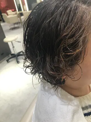 ショート パーマ 河井 史織のヘアスタイル