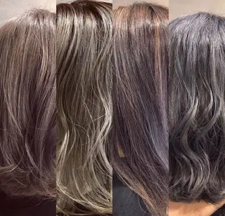 カラー ハイダメージ毛 縮毛矯正のヘアスタイル