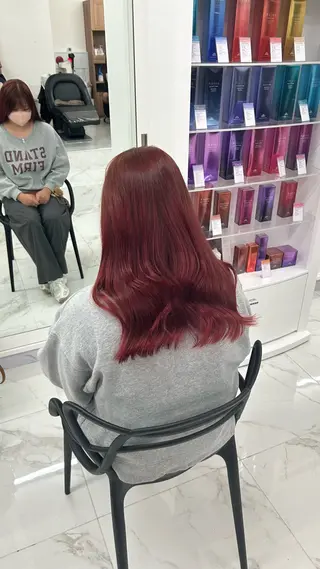 セミロング カラー 透明感カラー/レイヤ ー/🖤Akaneのヘアスタイル