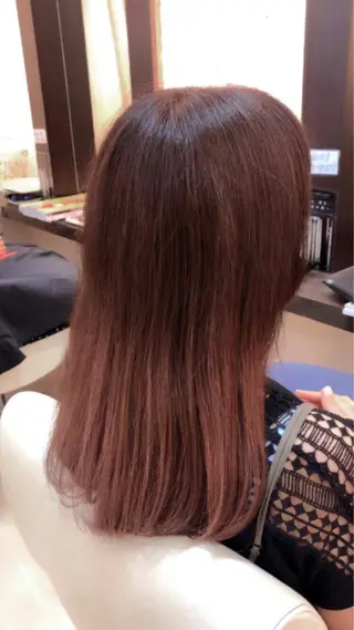 セミロング カラー 🌙似合わせ🐈‍⬛ ケア✨又吉のヘアスタイル