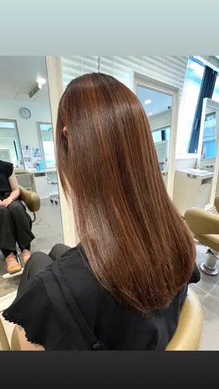 ロング 縮毛·ストレート特化 /サカキ ヒナタ🌻のヘアスタイル