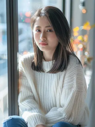 セミロング 【艶髪】【髪質改善】 SHUHEIのヘアスタイル