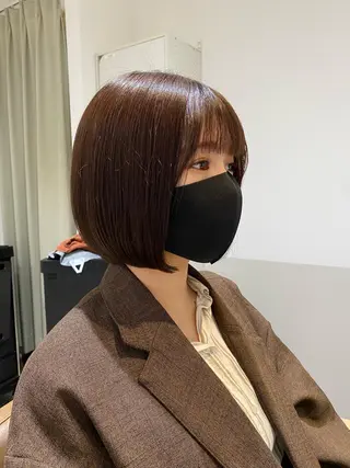ミディアム カラー クロスパーマ🥇韓国 ヘア🇰🇷濵田航希のヘアスタイル